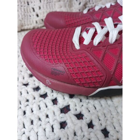 Reebok Womens Shoes Crossfit Maroon Sz‎ 7 M Athletic Sneaker Pre Owned Clean Gym - Picture 9 of 14